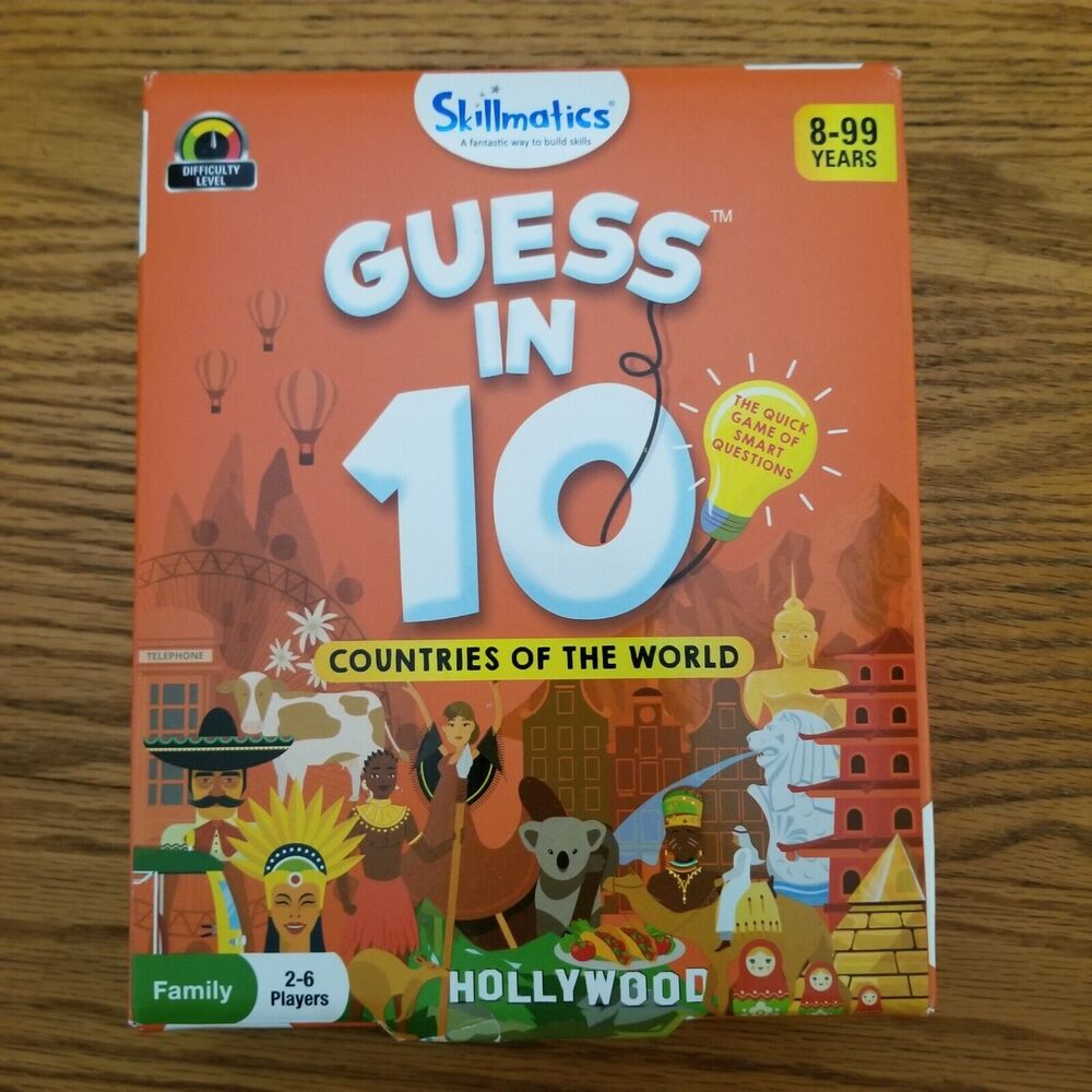 Guess in 10 Countries of the World Game Skillmatics Educational 2-6 Players 8+